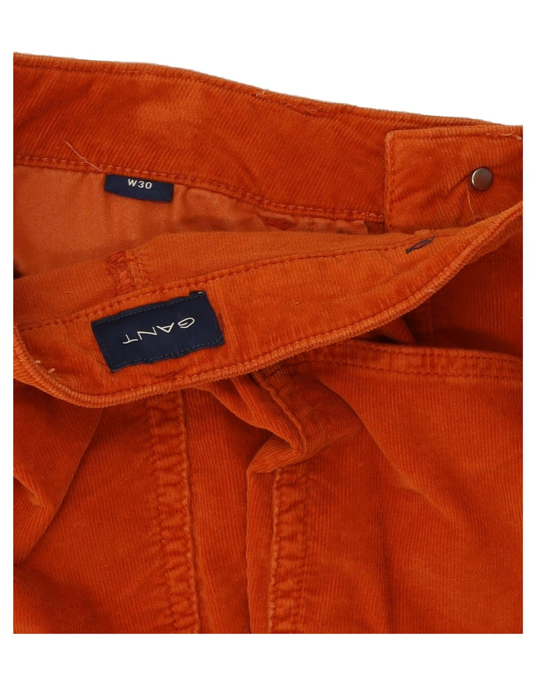 GANT Womens Slim Corduroy Trousers W30 L25 Orange Cotton Vintage Gant and Second-Hand Gant from Messina Hembry 