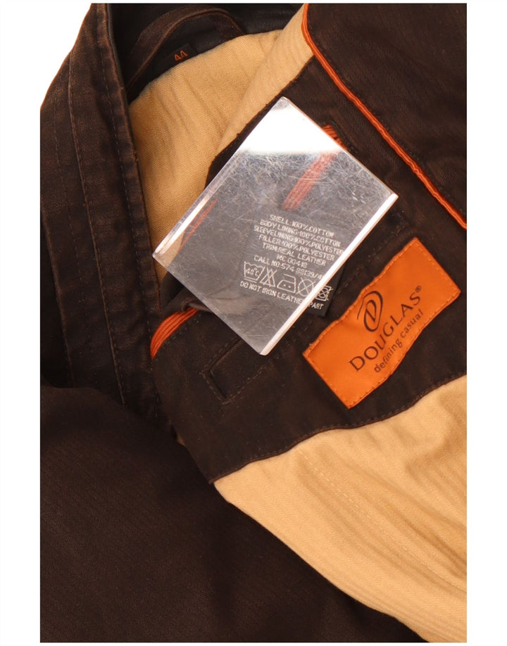 Jaqueta bomber masculina Douglas UK 44 2XL algodão marrom