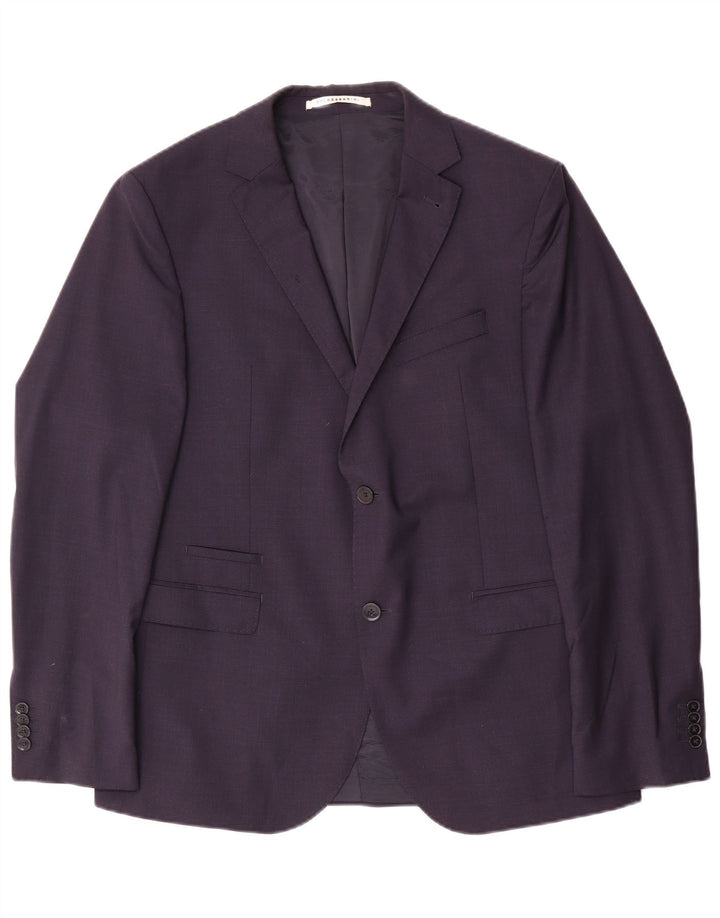 Jaqueta Blazer Masculina Baldessarini com 2 Botões IT 52 XL Azul Marinho
