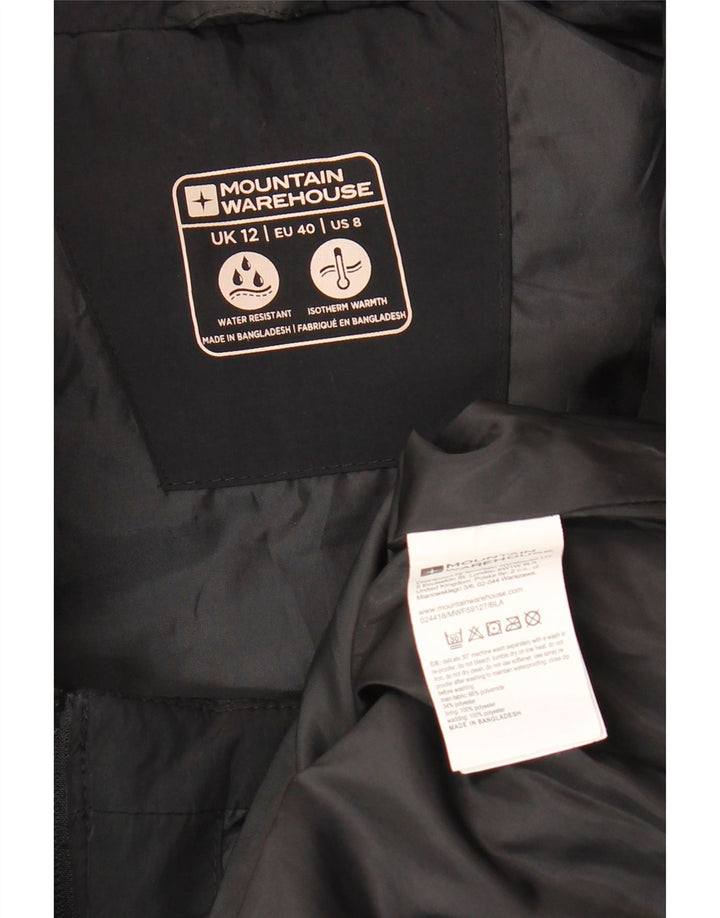 MOUNTAIN WAREHOUSE Colete feminino acolchoado UK 12 médio preto poliamida