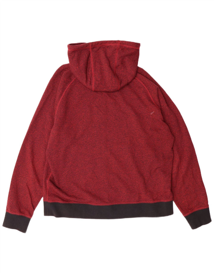 Suéter masculino Nike com capuz e zíper XL Borgonha Colourblock algodão