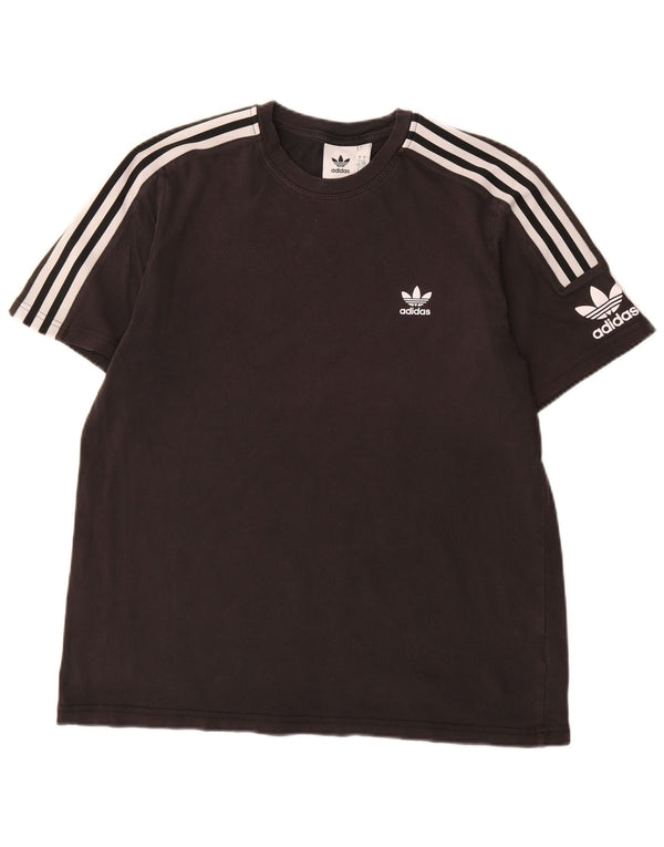 Camiseta masculina Adidas grande algodão preto