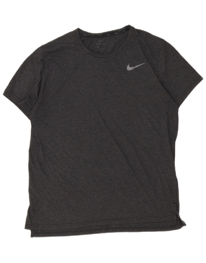 Camiseta Nike Masculina Dri Fit Top Cinza Médio Poliéster