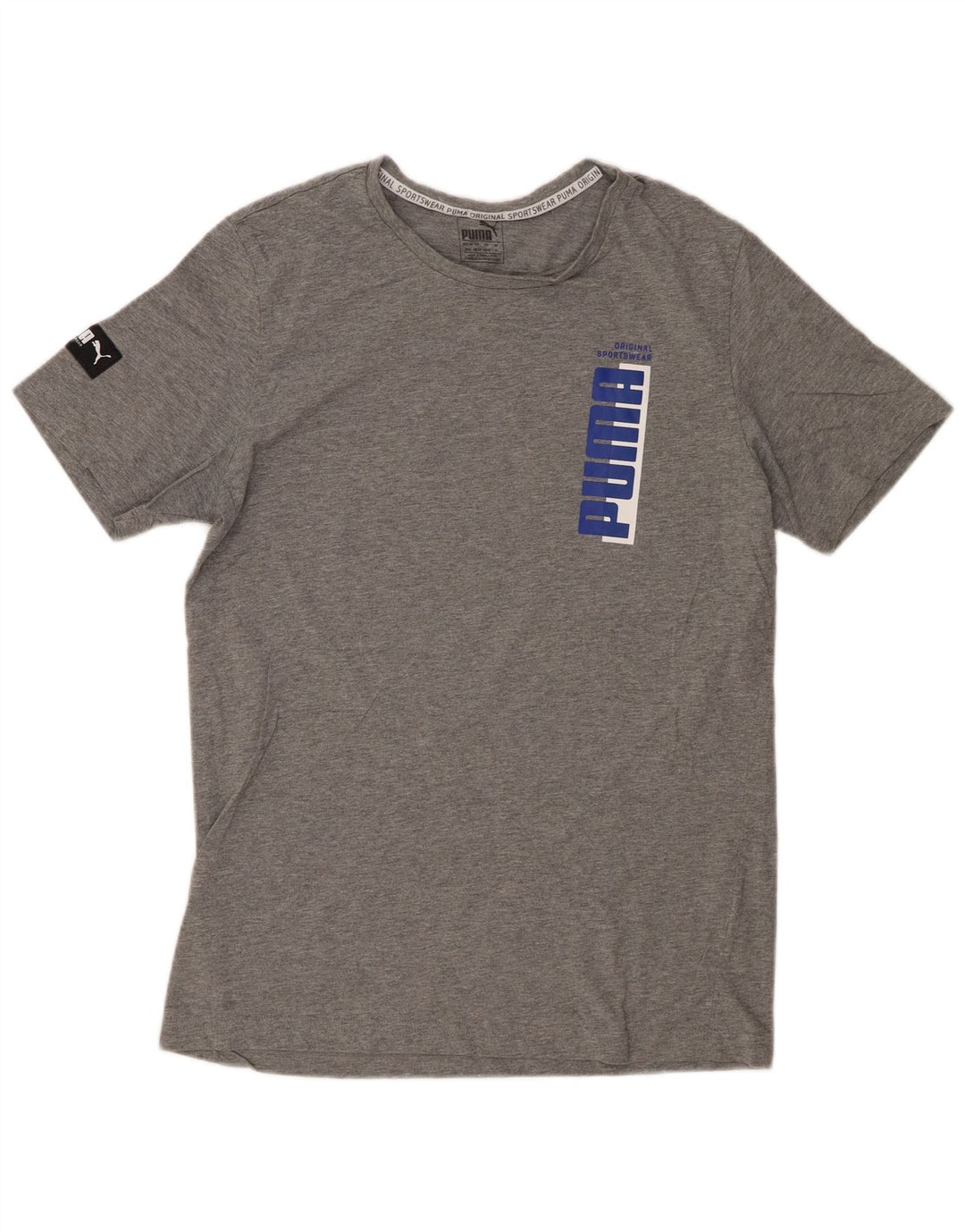 Camiseta masculina PUMA Graphic cinza médio