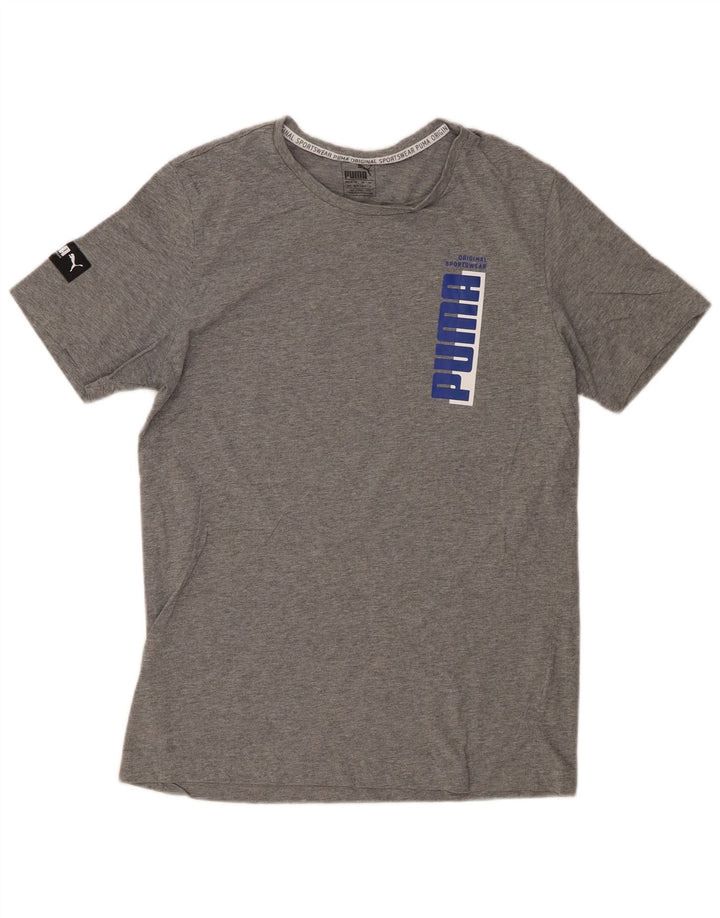 Camiseta masculina PUMA Graphic cinza médio