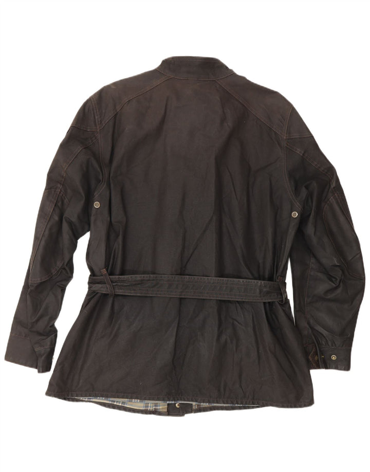 Jaqueta masculina Belstaff de algodão encerado Reino Unido 40 grande algodão marrom