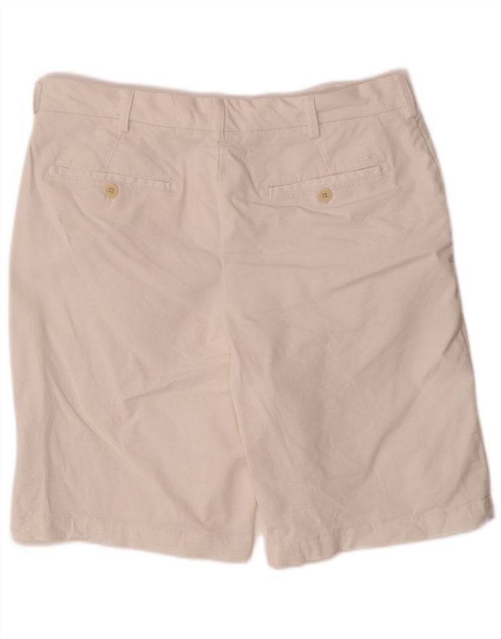 Shorts chino masculino IZOD água salgada W32 algodão branco médio