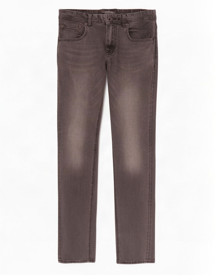 Superdry Mens Corporal Slim Jeans W32 L34 Cinza Algodão
