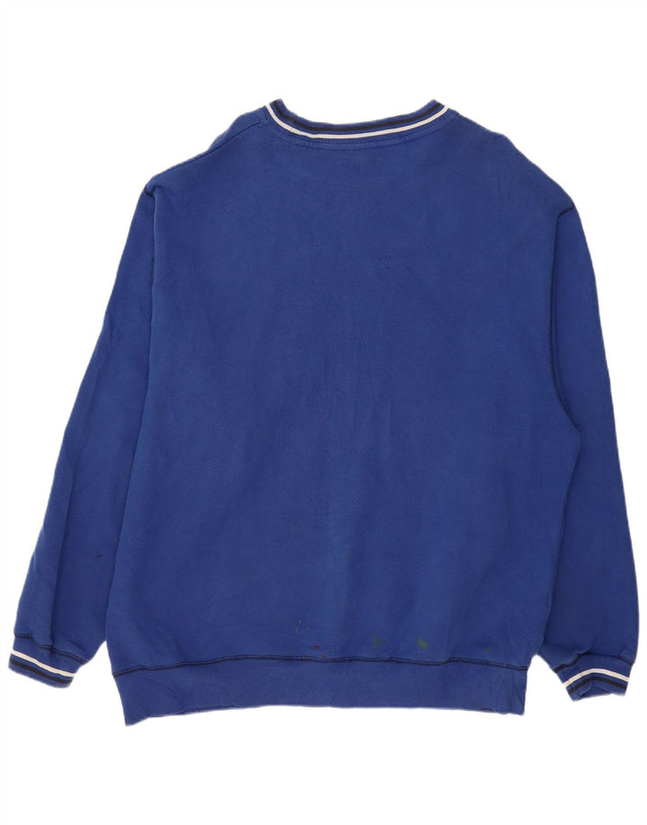 FILA moletom gráfico masculino jumper 2XL algodão azul