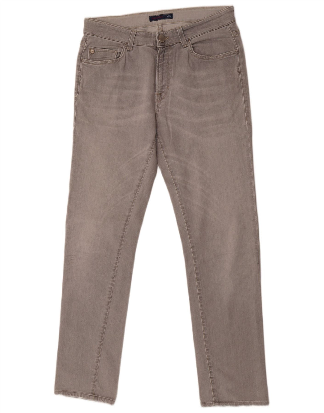 Trussardi Mens Slim Jeans W29 L30 Cinza Algodão