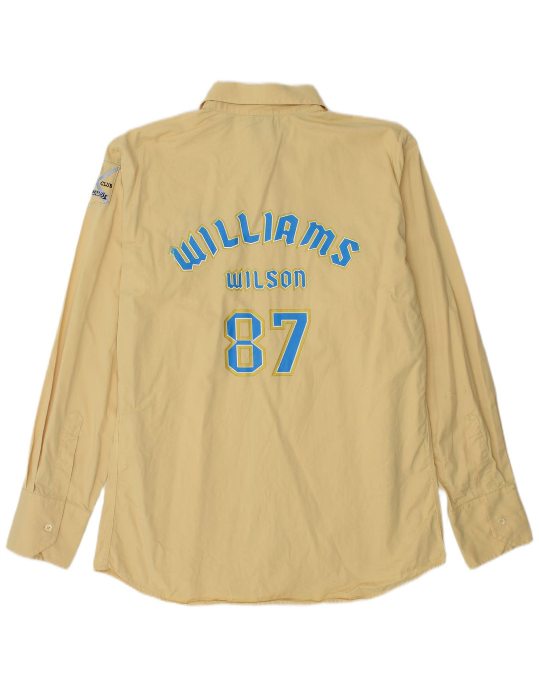 Camisa gráfica masculina Williams Wilson XL algodão amarelo