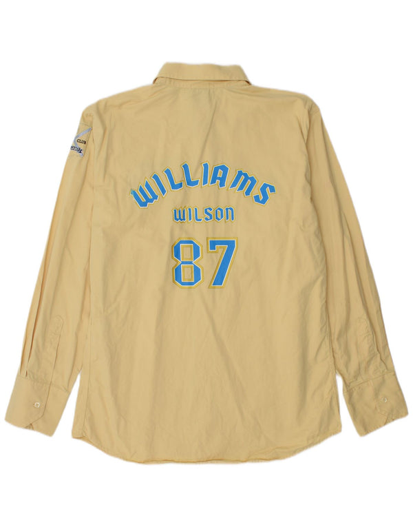 Camisa gráfica masculina Williams Wilson XL algodão amarelo