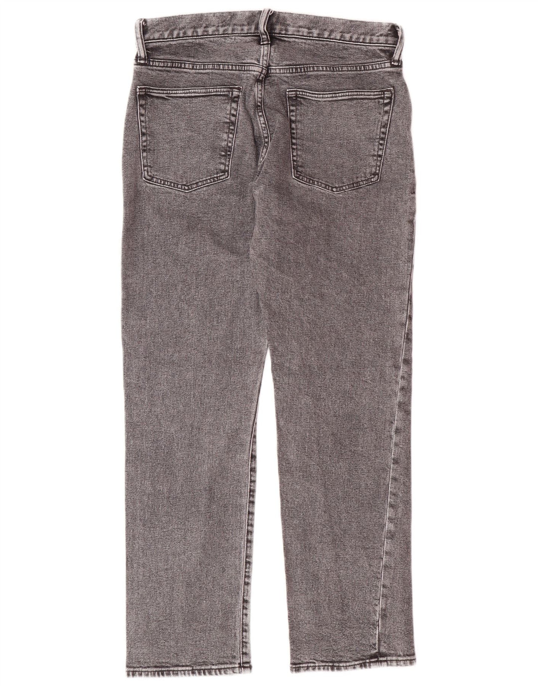 Calça jeans reta feminina GAP W30 L30 algodão cinza