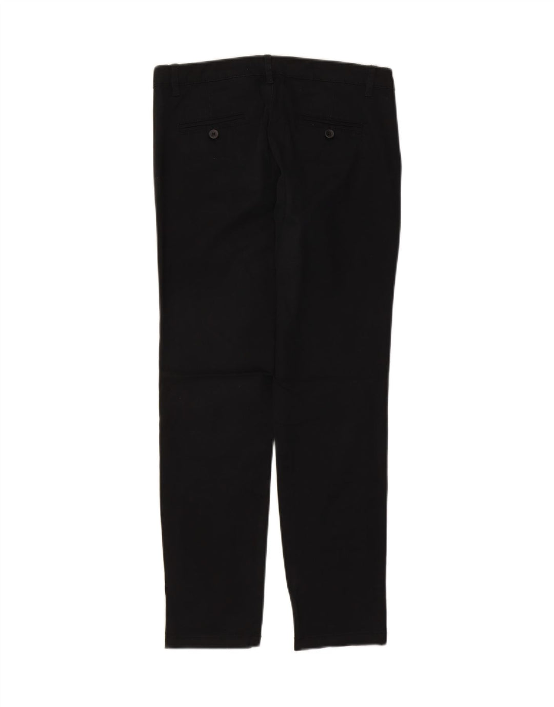 Calça chino feminina BENETTON W30 L28 algodão preto
