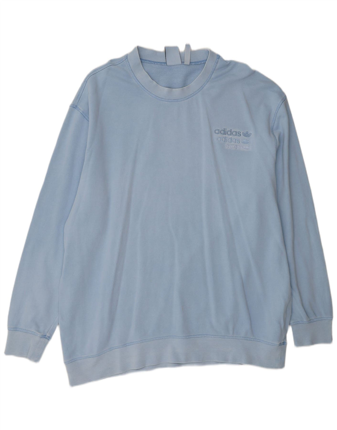 ADIDAS Mens Moletom Jumper 2XL Azul Algodão