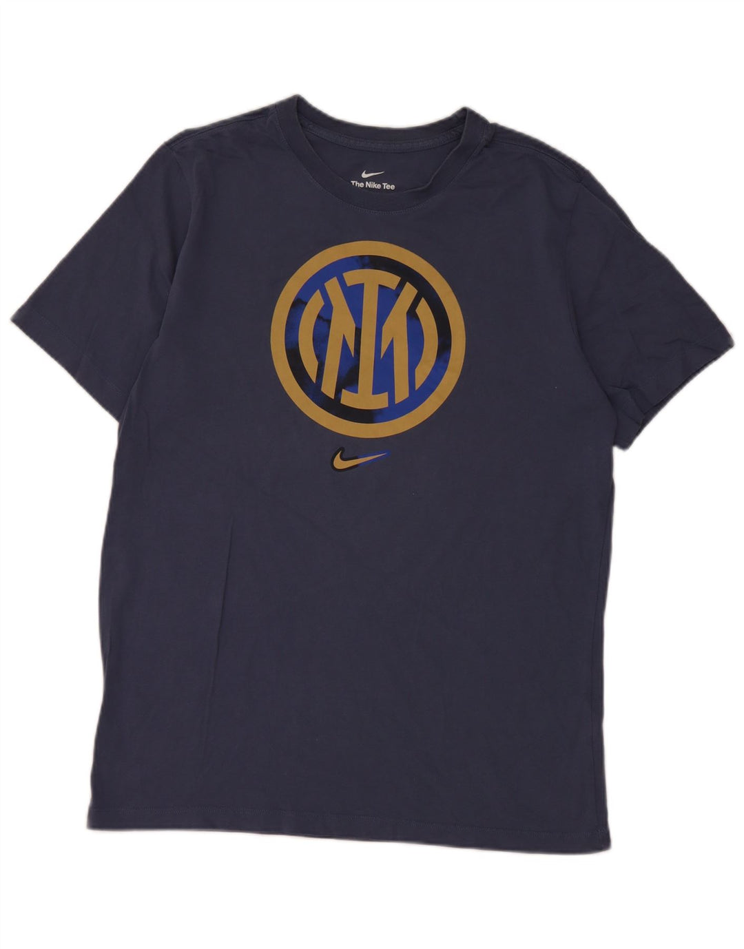 Camiseta Nike Masculina Inter Milan Graphic Top Médio Azul Marinho Algodão