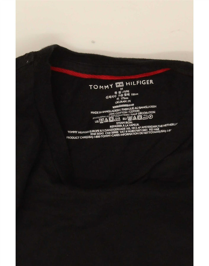 Camiseta masculina Tommy Hilfiger Top médio algodão preto