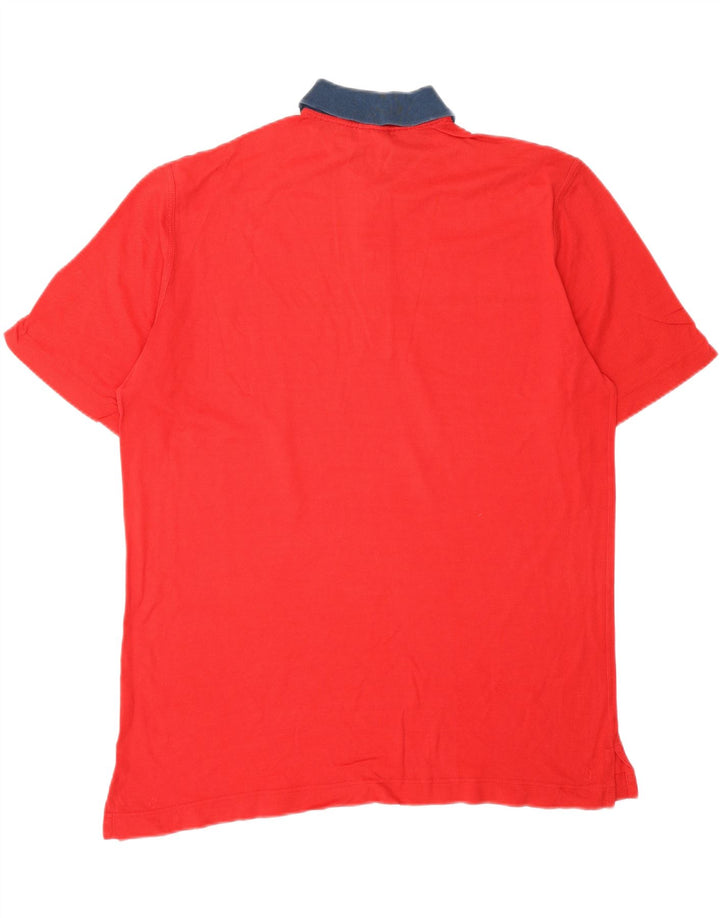 PAUL & SHARK Mens Polo Shirt Large Red