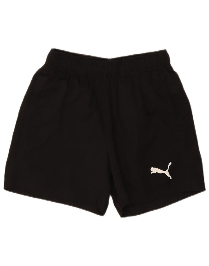 Shorts esportivos femininos PUMA UK 8 pequenos pretos