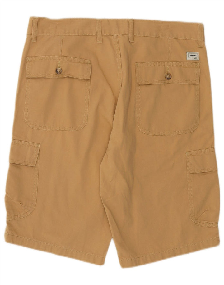 Carrera Mens Cargo Shorts IT 50 Grande W34 Algodão Bege