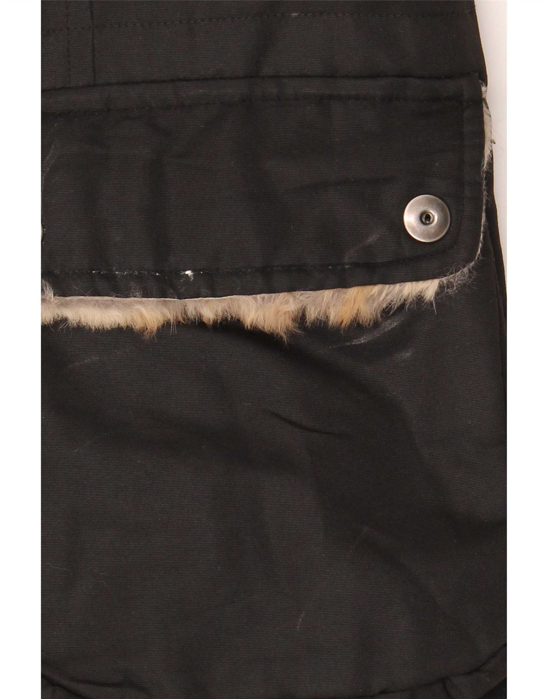 Jaqueta acolchoada feminina Woolrich UK 14 médio preto nylon