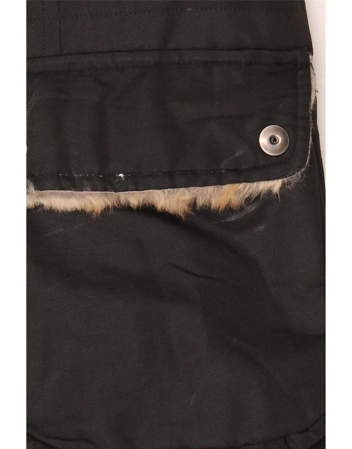 Jaqueta acolchoada feminina Woolrich UK 14 médio preto nylon
