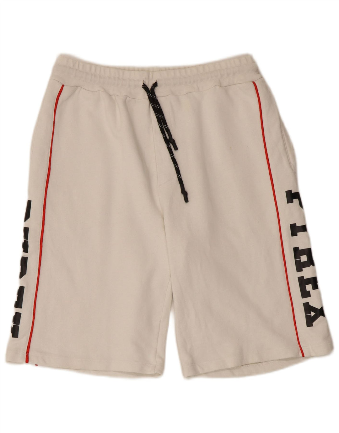 Shorts esportivos gráficos masculinos PYREX médio algodão branco