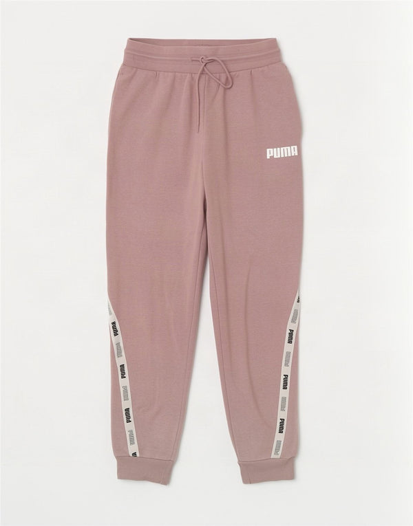 Calça esportiva feminina Puma Graphic Joggers UK 10 Small Pink Colourblock