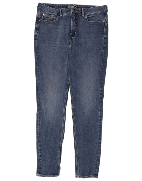 Jeans skinny feminino Marks & Spencer Reino Unido 14 grande W34 L28 algodão azul
