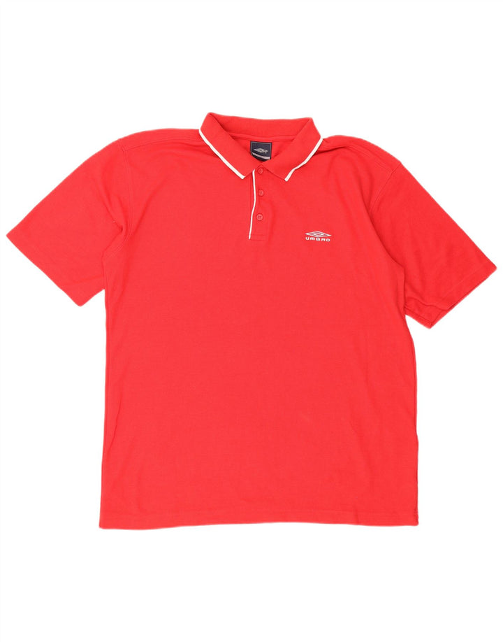 Camisa polo masculina UMBRO XL algodão vermelho