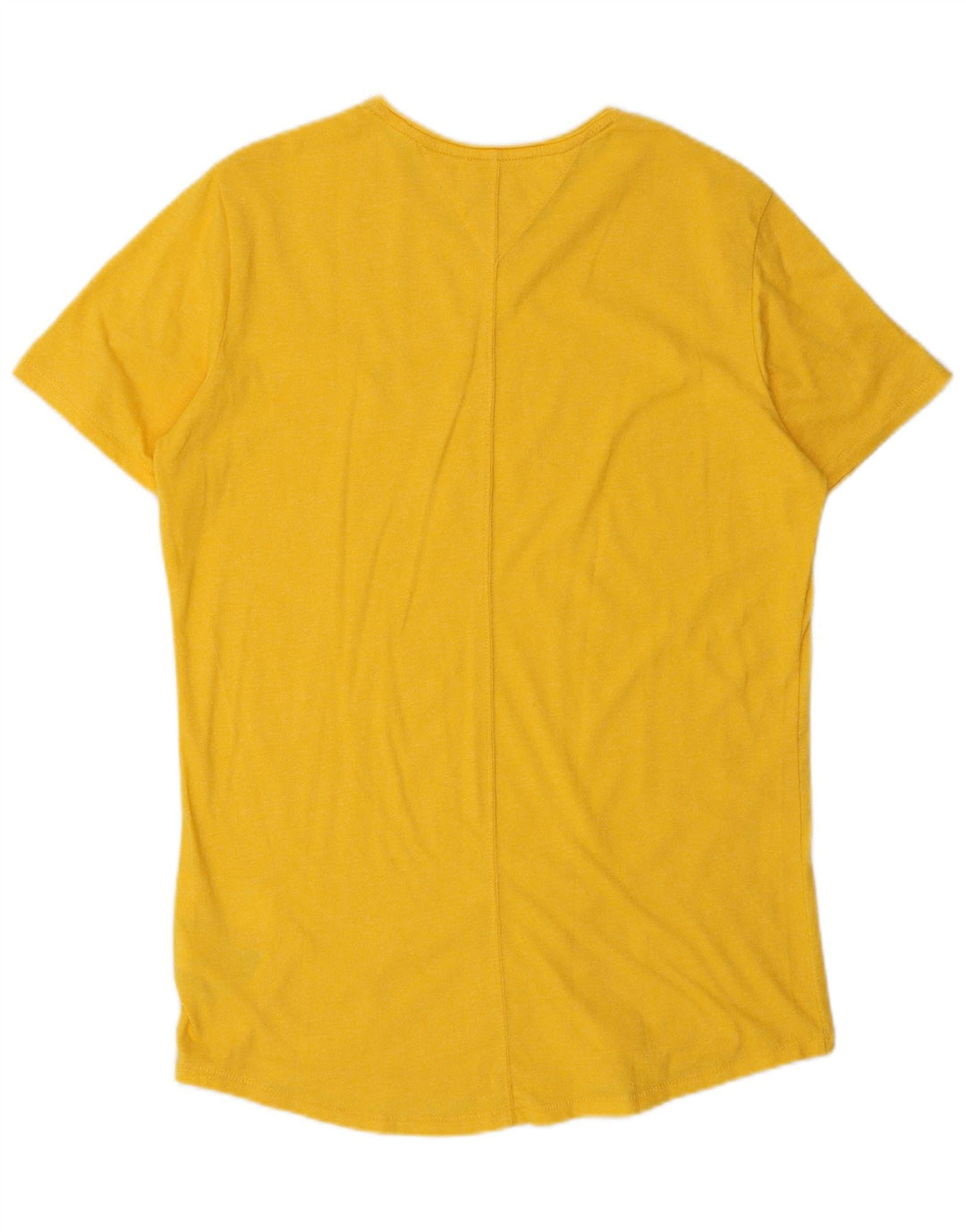 Camiseta feminina TOMMY HILFIGER UK 14 algodão amarelo médio
