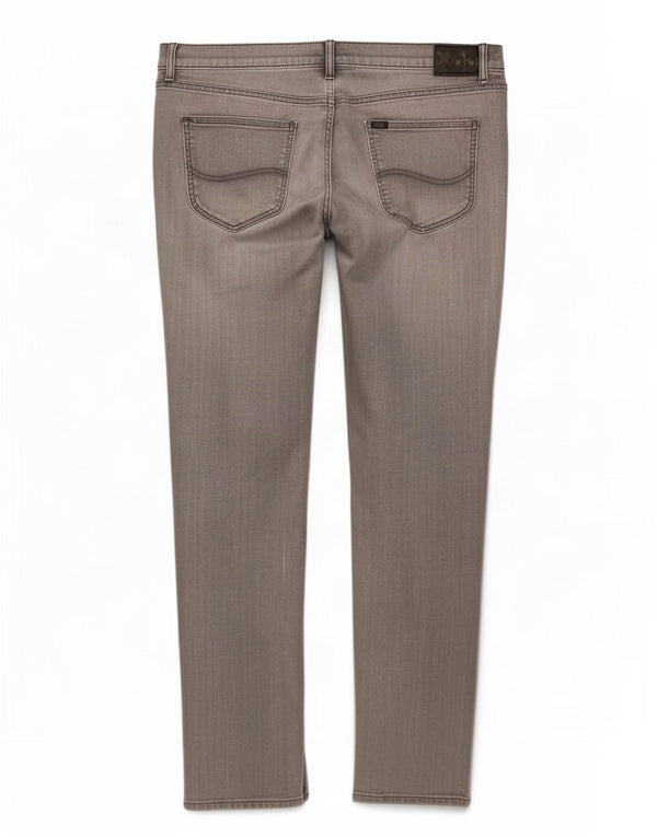 Lee Mens Arvin Distressed Skinny Jeans W36 L34 Grey Cotton