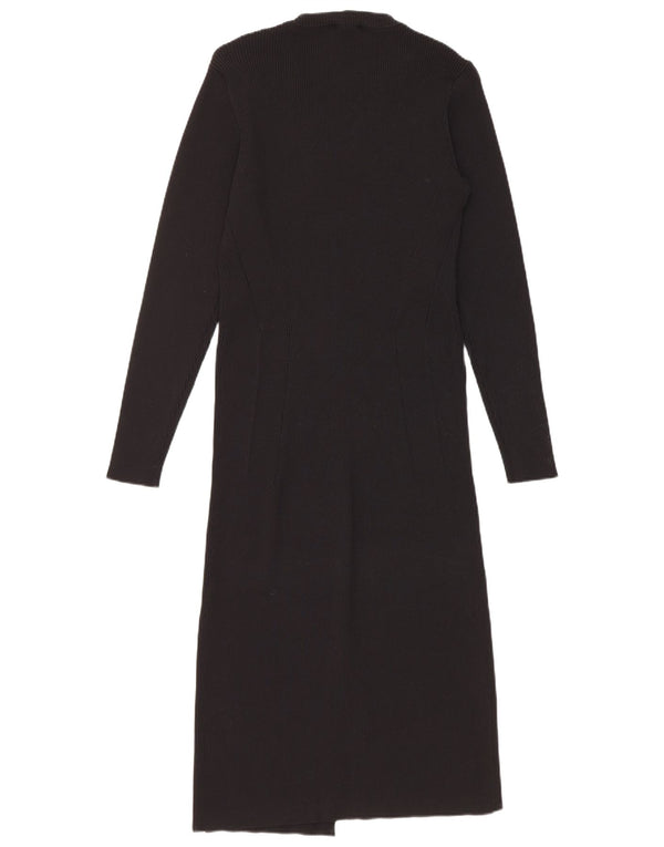 Vestido jumper feminino Coast UK 16 grande preto nylon