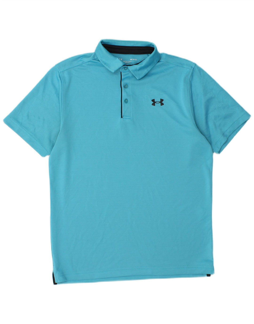 Camisa polo masculina UNDER ARMOUR de ajuste solto poliéster azul médio