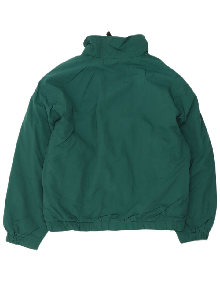 Jaqueta corta-vento masculina Eddie Bauer Reino Unido 40 poliéster verde grande