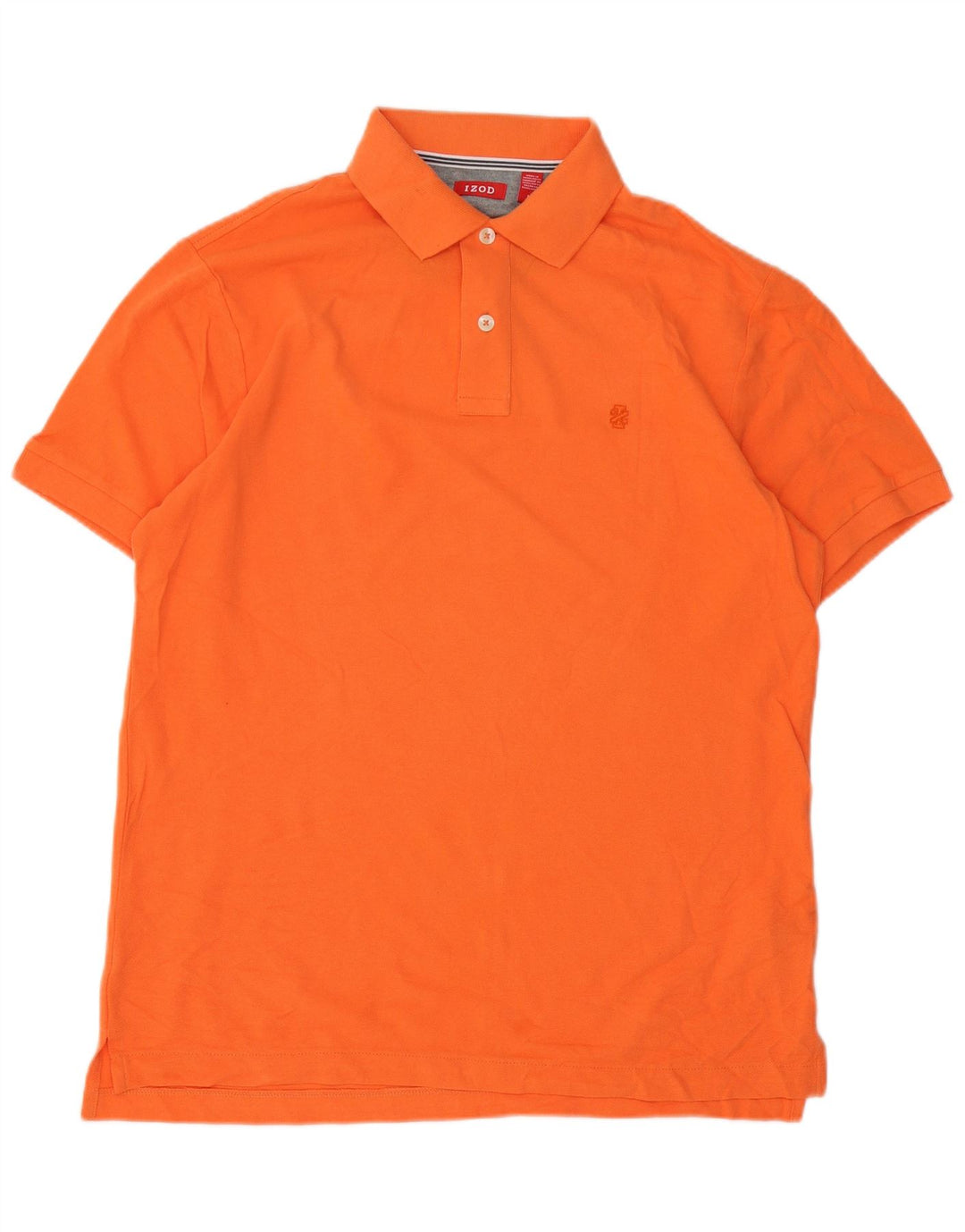 Camisa polo masculina IZOD algodão laranja médio