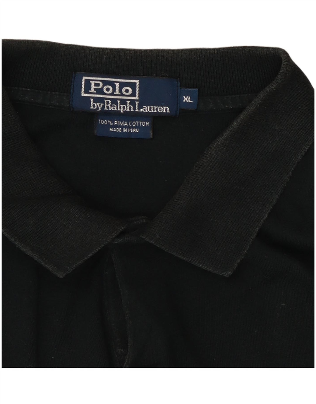 Camisa polo masculina POLO RALPH LAUREN XL algodão preto