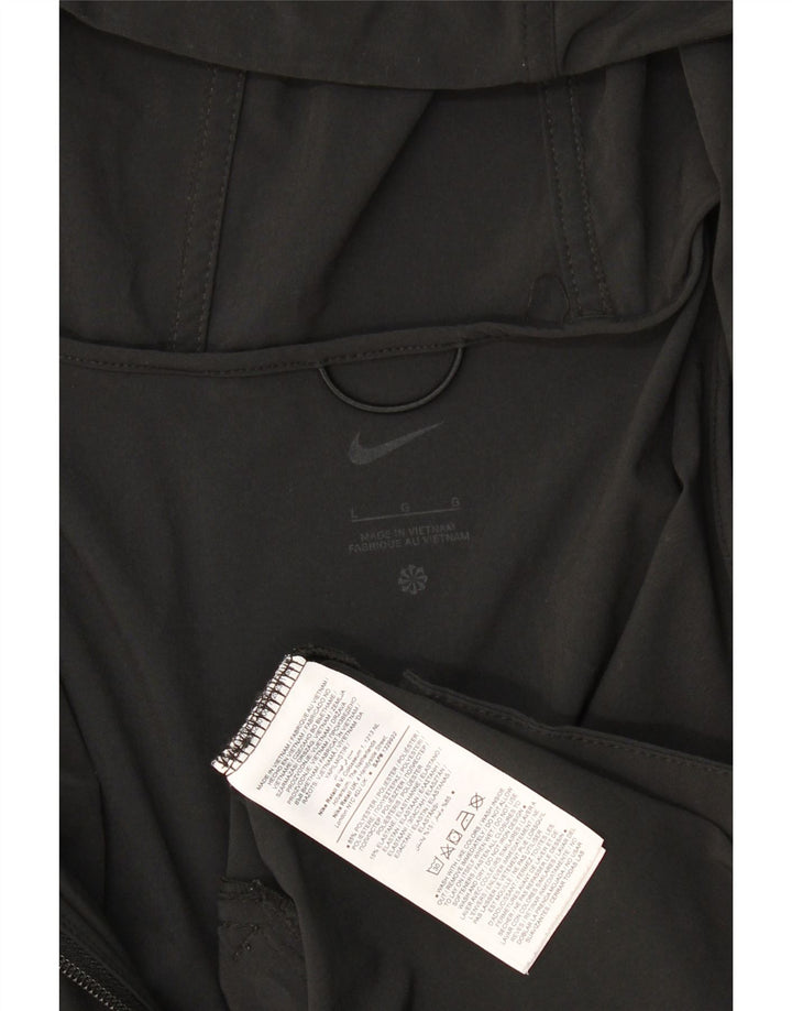 Jaqueta masculina Nike Graphic com capuz e jaqueta grande de poliéster preto