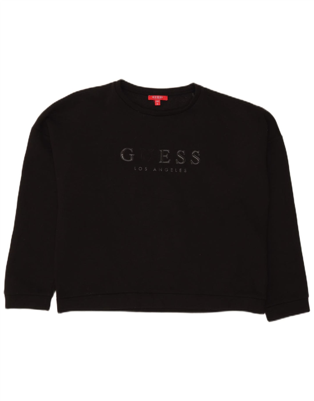 Suéter feminino Guess com estampa gráfica oversized UK 14 grande preto