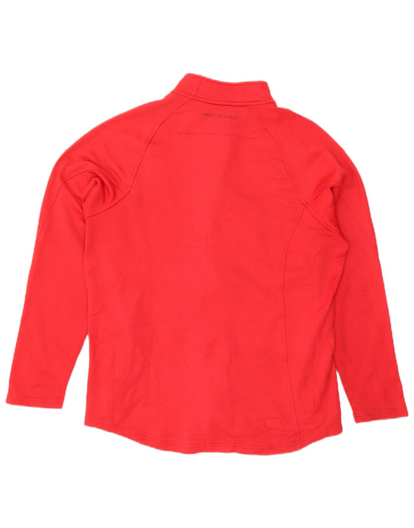 Under Armour Womens Tracksuit Top Jacket UK 16 Grande Poliéster Vermelho
