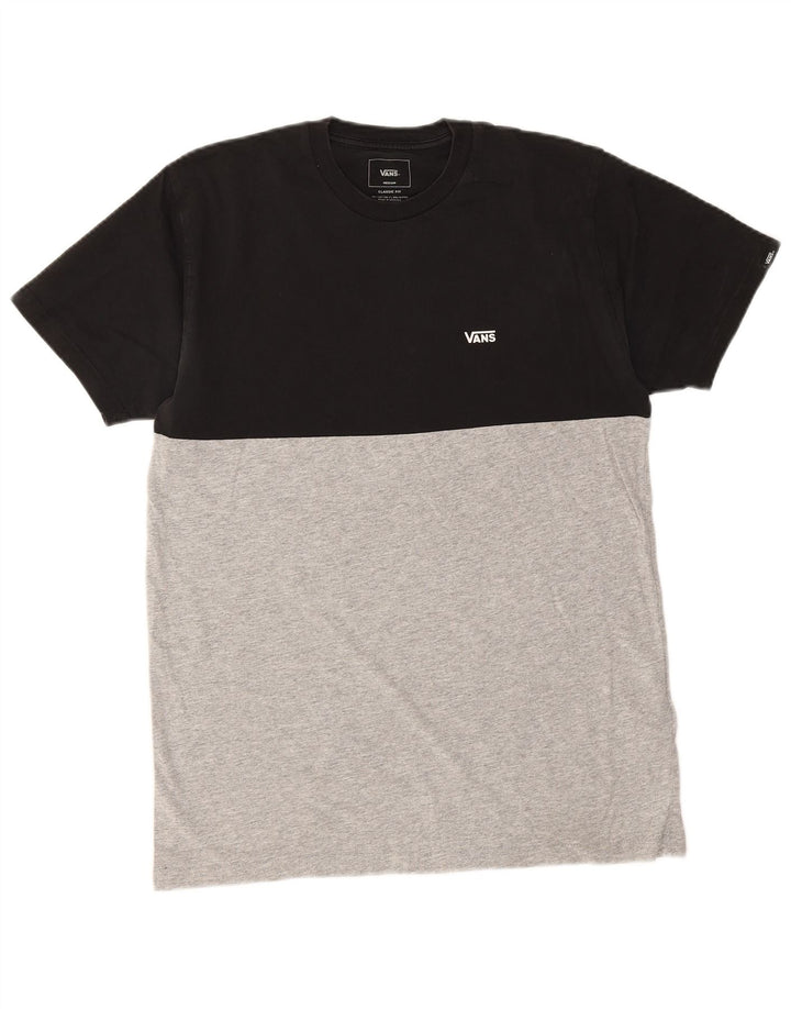 Camiseta masculina Vans Classic Fit Top médio preto colorblock algodão
