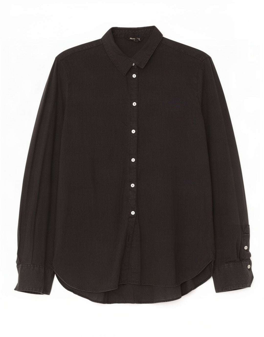 Camisa feminina Massimo Dutti EU 40 linho preto médio