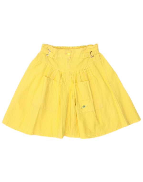 Saia Carrera Meninas A-Line 11-12 Anos W24 Algodão Amarelo