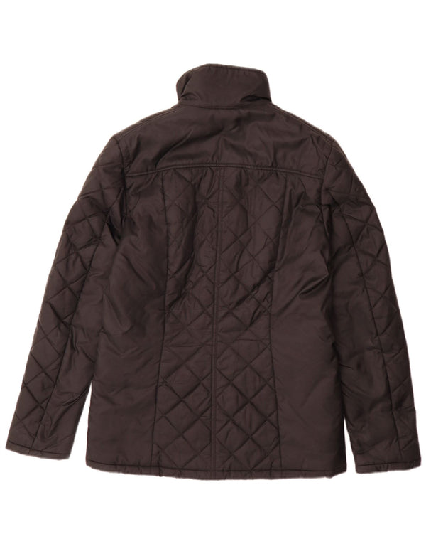 Jaqueta acolchoada masculina Reiss UK 38 nylon preto médio