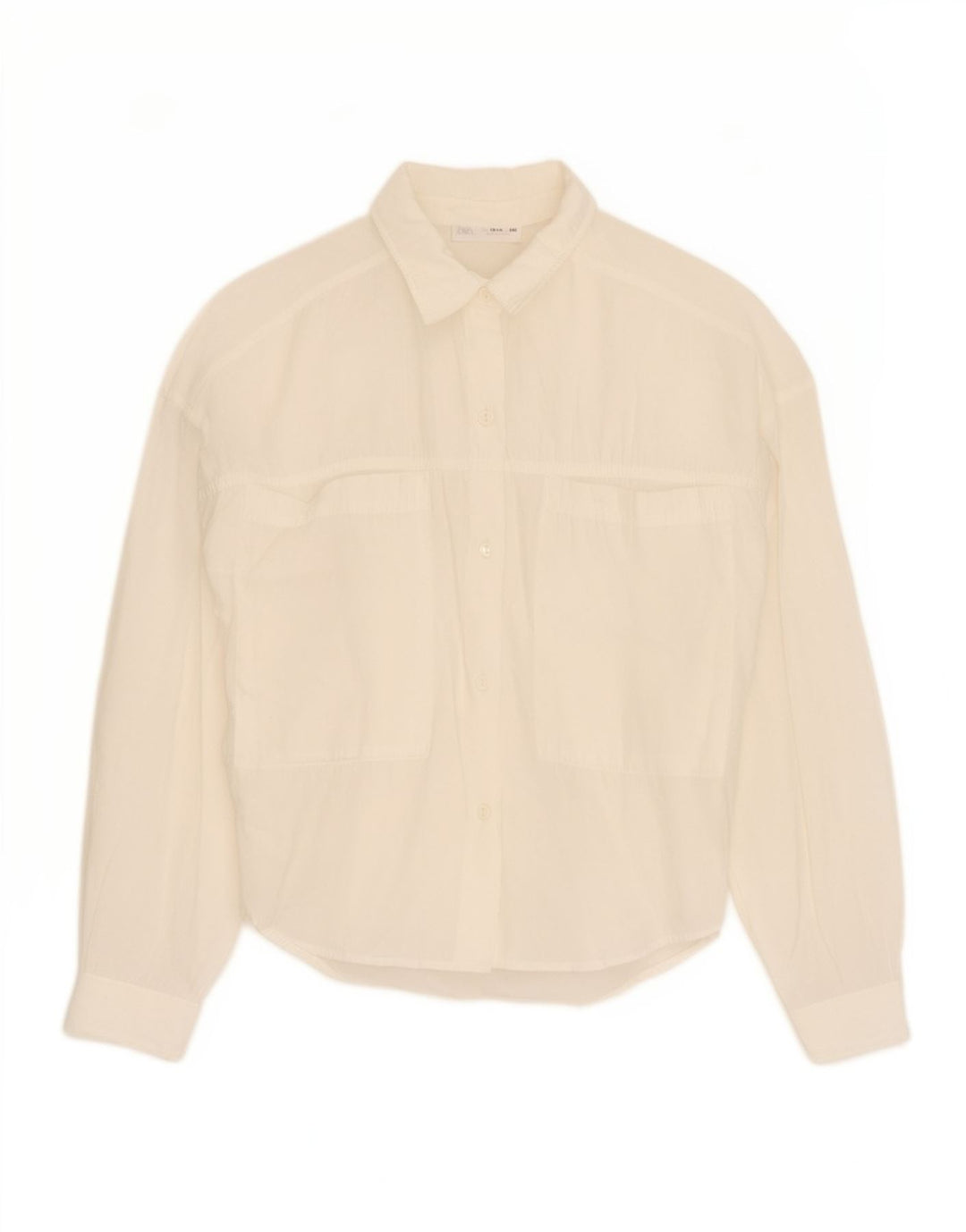 Blusa Camisa Zara Meninas 13-14 Anos Branca Modal