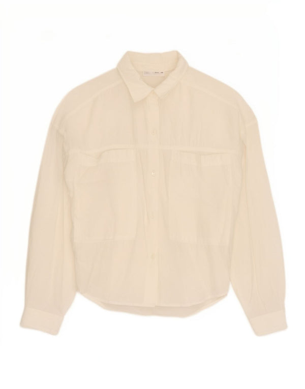 Blusa Camisa Zara Meninas 13-14 Anos Branca Modal