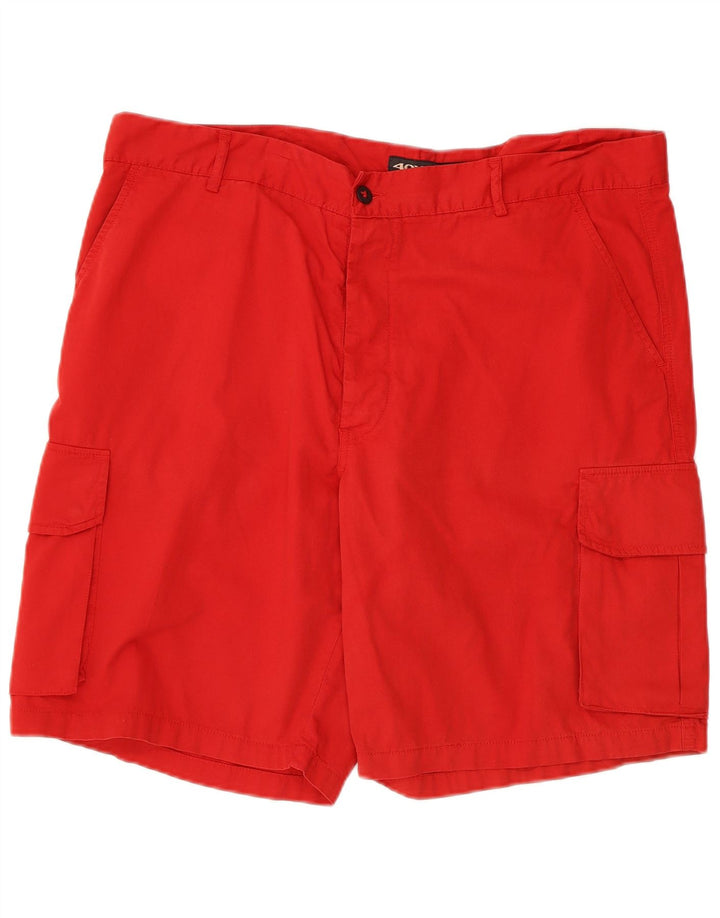 Shorts cargo masculino 40Weft W40 XL algodão vermelho
