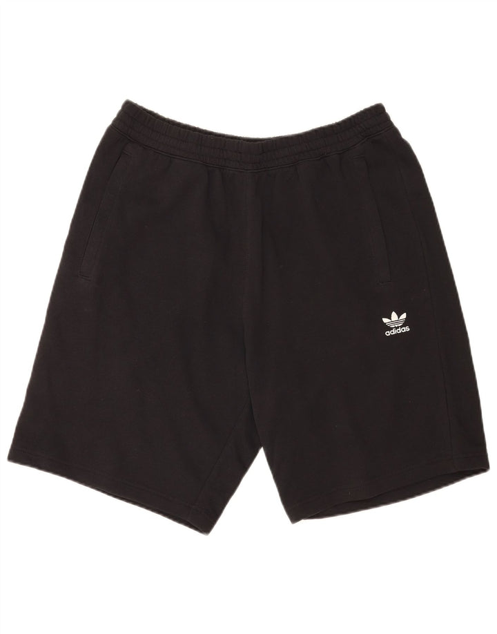 Adidas Mens Sport Shorts Grande Algodão Preto