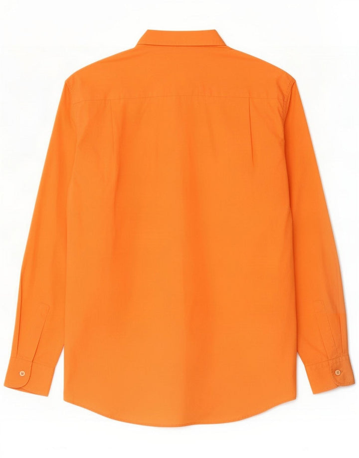 Levi's Camisa masculina pequena de algodão laranja