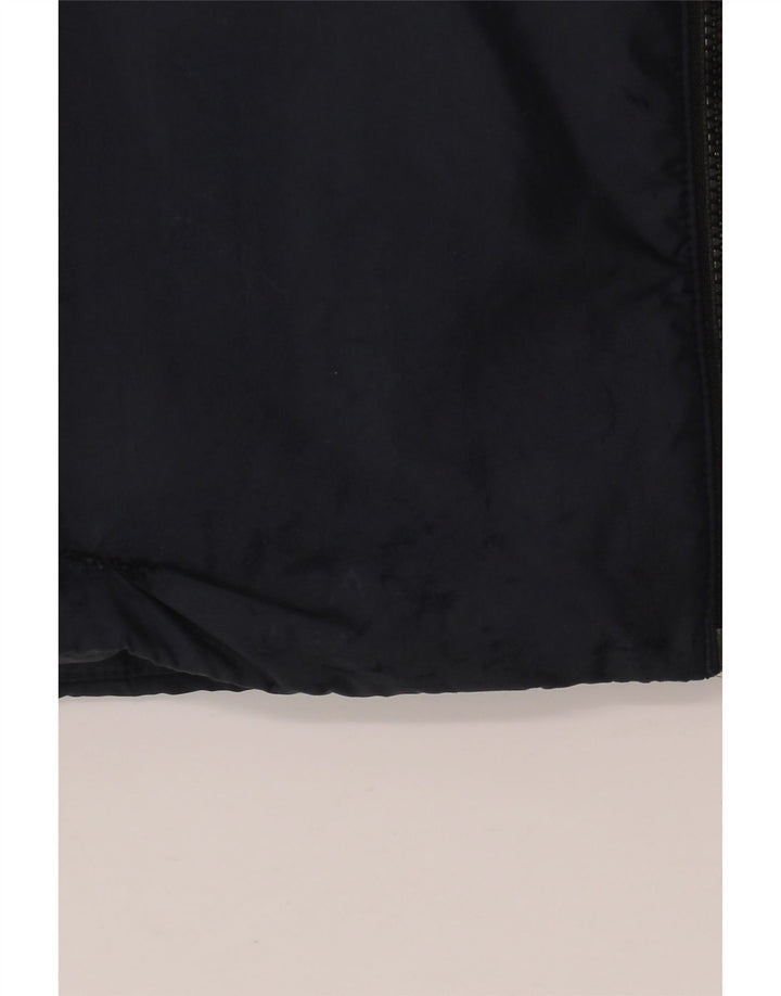 Jaqueta acolchoada masculina Adidas UK 38 poliéster azul marinho médio